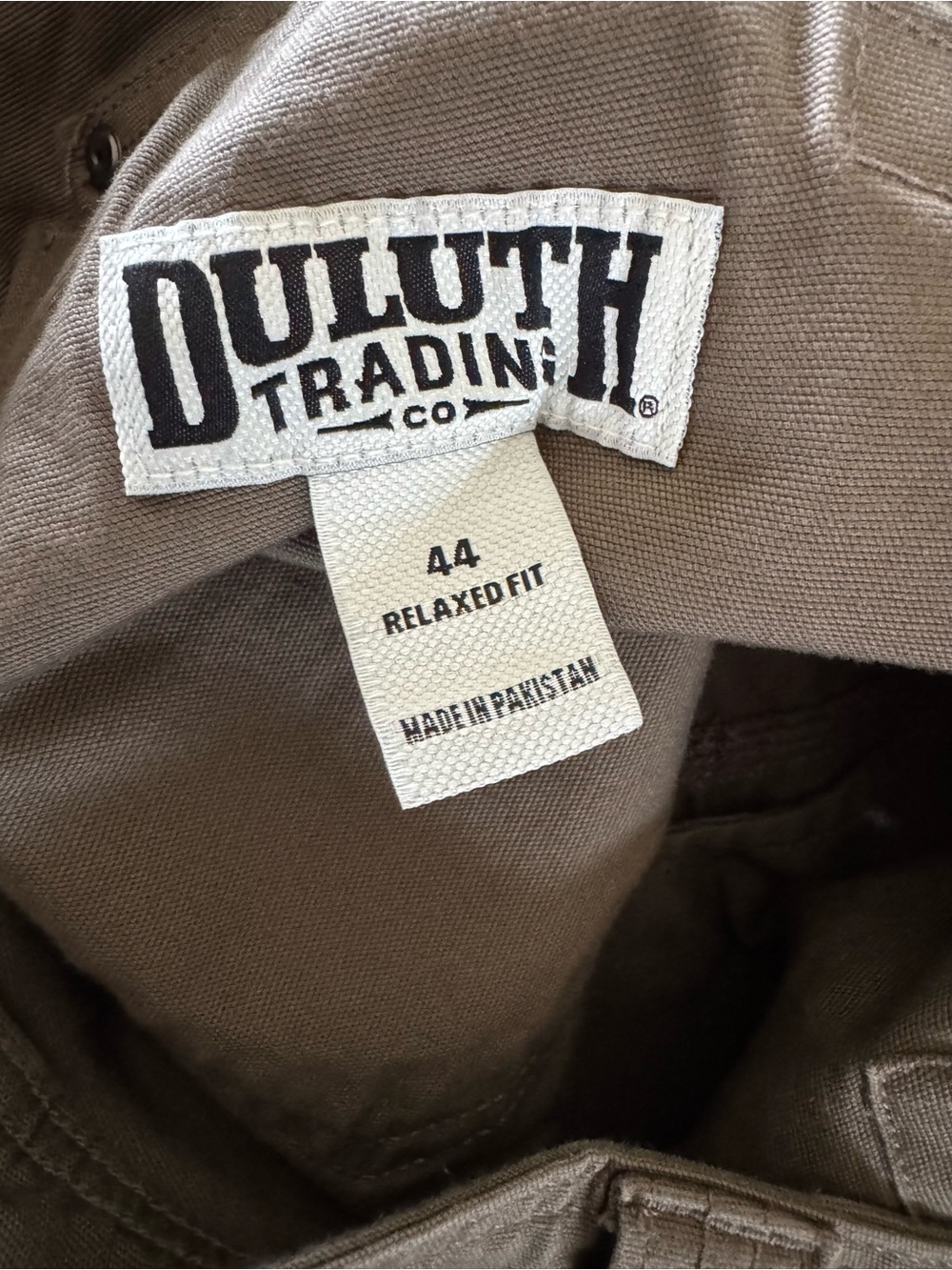 Duluth Men’s 44 DuluthFlex Fire Hose Brown Canvas Spandex Shorts 13" Inseam - Picture 2 of 6
